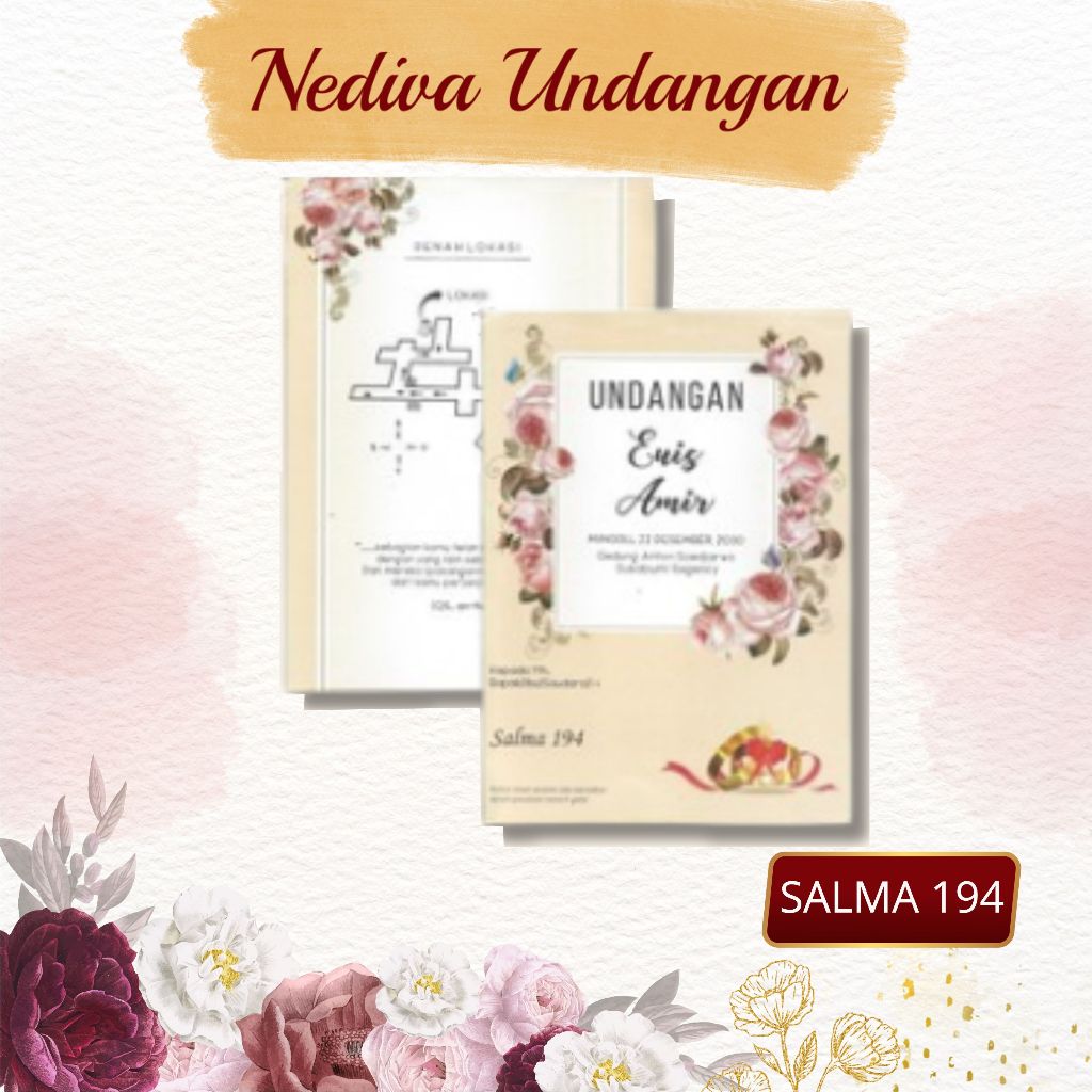 Blangko Undangan Salma 194 Harga Murah