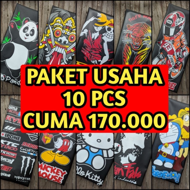 PAKET USAHA JOK MOTOR kulit jok motor karakter sarung jok motor karakter cover jok motor karakter TE