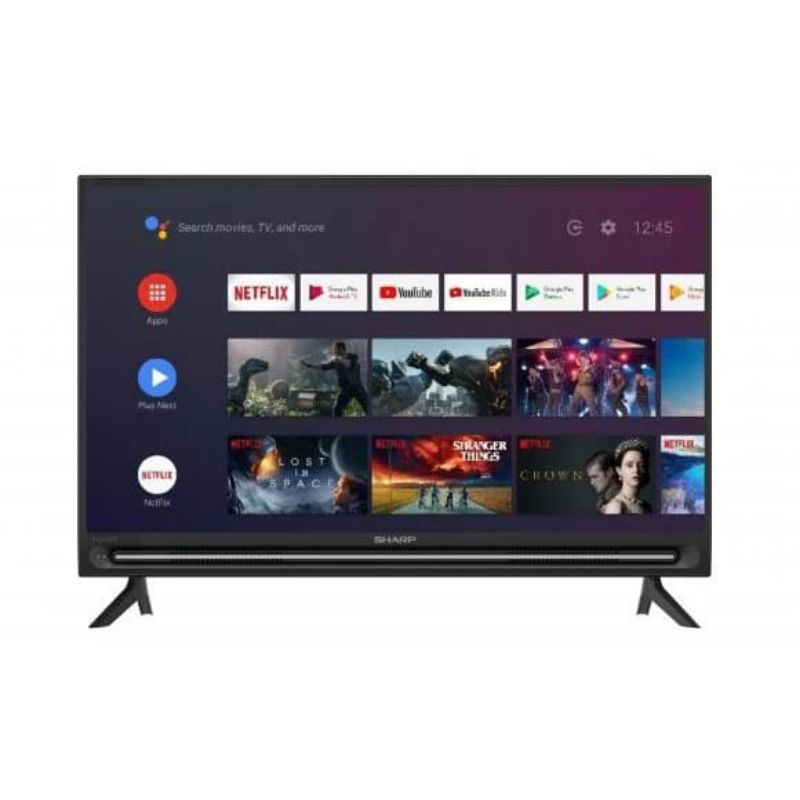 TV LED SHARP 32 INCH ANDROID DIGITAL 32GH3000 YOUTUBE NETFLIX GOOGLE PLAY