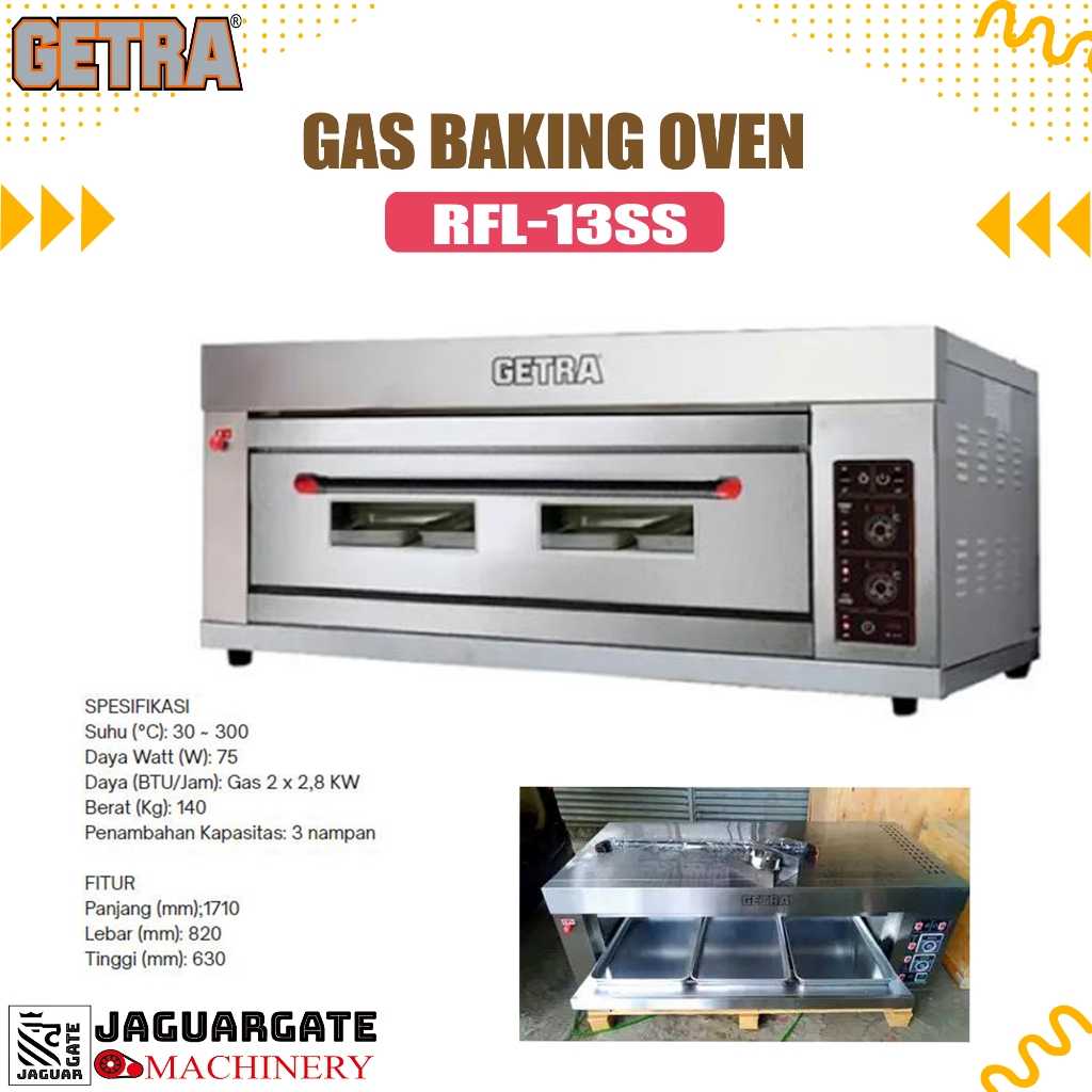 OVEN RFL-13SS/OVEN GAS RFL-13 GETRA/OVEN GAS OTOMATIS