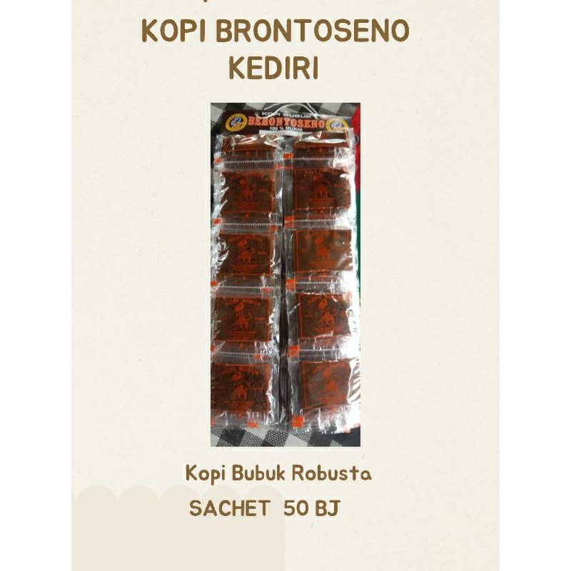 

Kopi Bubuk Robusta Berontoseno Kediri Rentengan 50 sachet