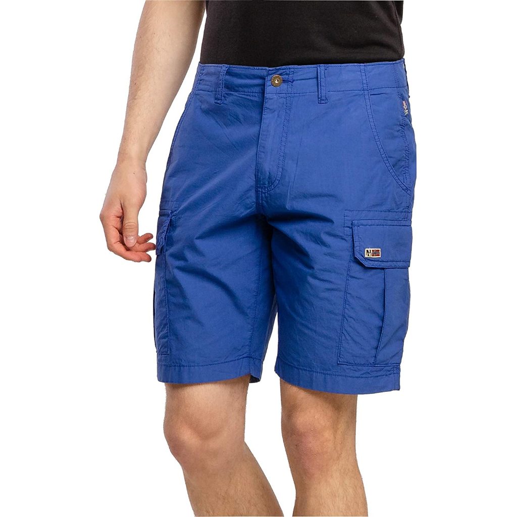 Napapijri Men Noto 3 Short Pant Blue Original - Celana Outdoor Branded