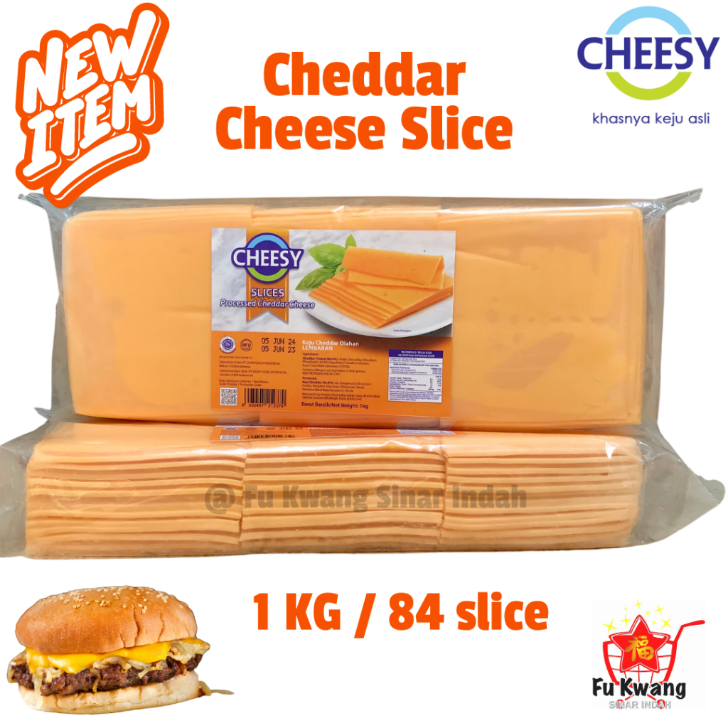 Cheesy Cheese Slice / Red Cheddar Slice / Keju Slice / Orange / Keju Burger / Keju Cheddar Olahan / 