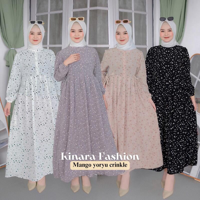 JKFashion - RFS OOTD DRESS RIRIN / NATALIA SHAKILA MAXI DRESS / DRESS MAXI FLORA STYLE / DRESS KOREA