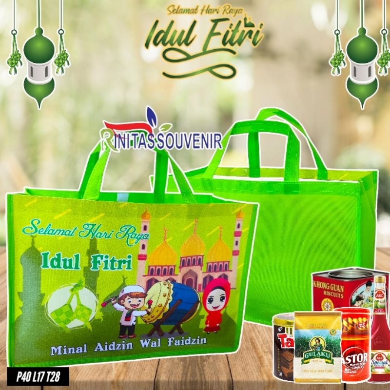 

Tas Parcel Lebaran Ready Stok Tas Hamper Lebaran Tas Idul Fitri ukuran Jumbo