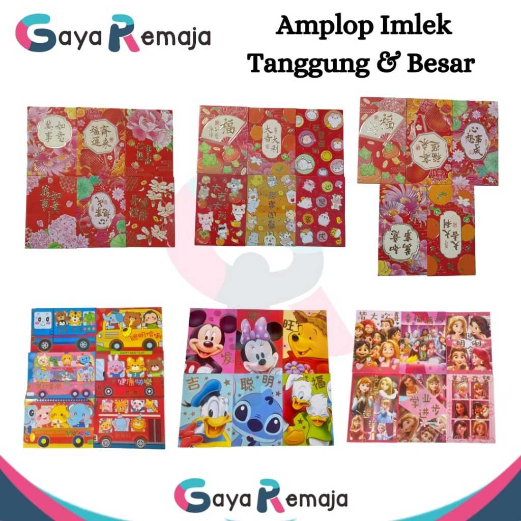 

Angpao Imlek Tanggung isi 6pcs Fancy