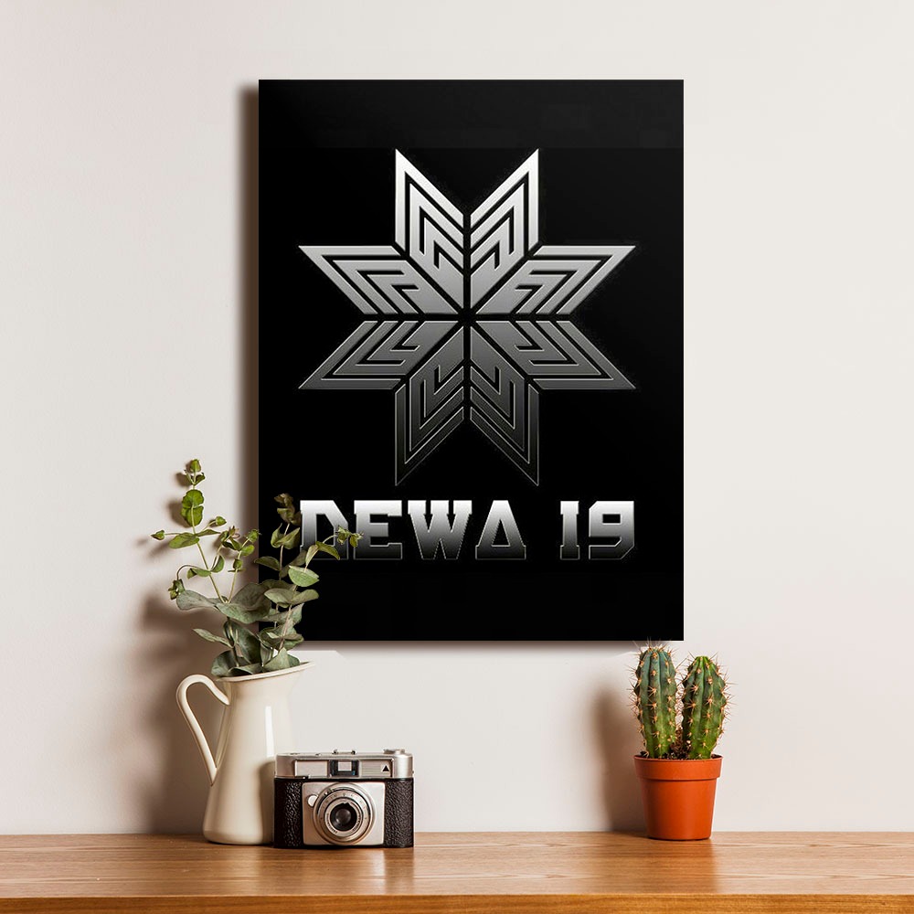 Poster  - Logo Band Dewa 19 Laskar Cinta- Dekorasi Hiasan Dinding Kayu