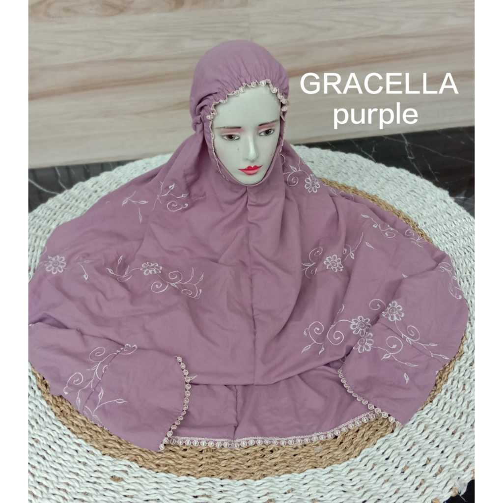 Mukena Terusan Dewasa Motif Gracella Coquette