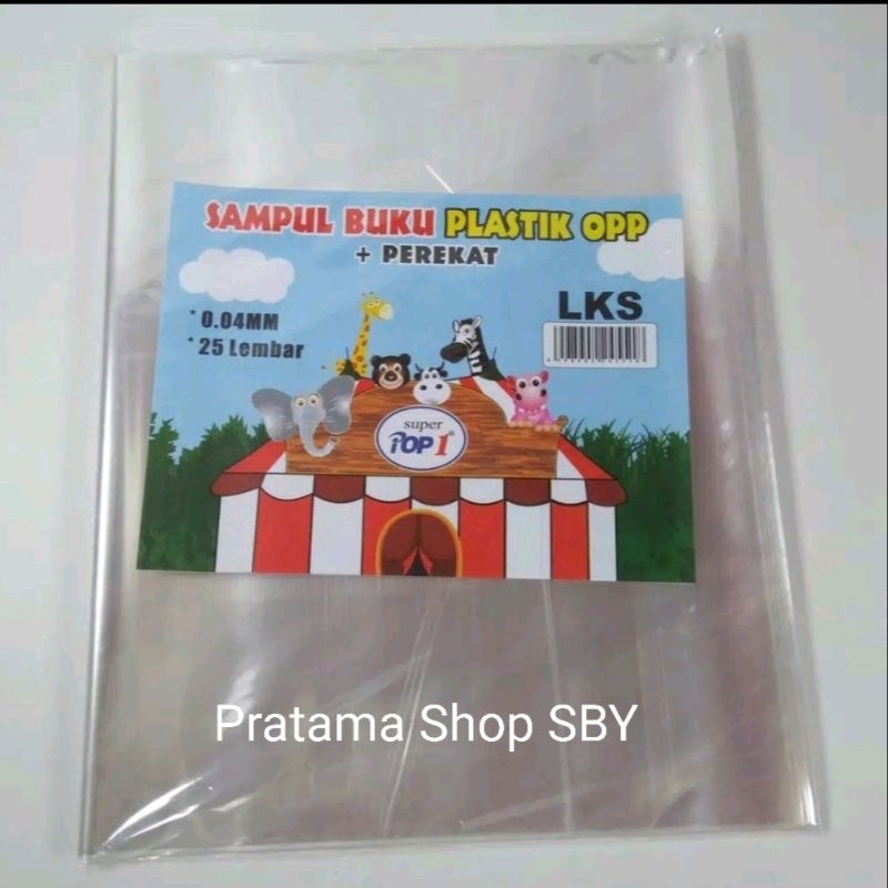 

Sampul Plastik OPP Buku LKS Perekat - 25pcs