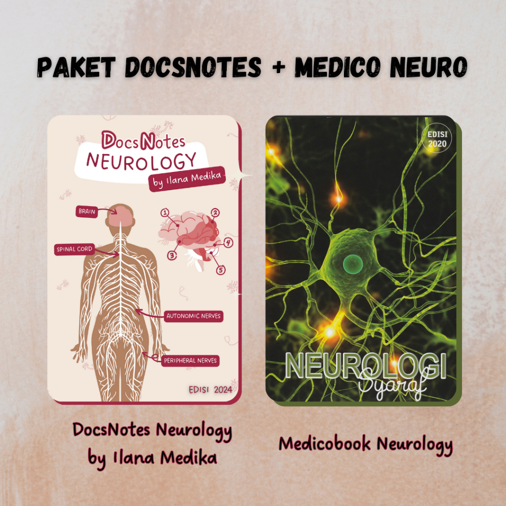 Paket Buku Saku Kedokteran DocsNotes Medicobook Neurologi Saraf Neurology / Buku Saku Kedokteran