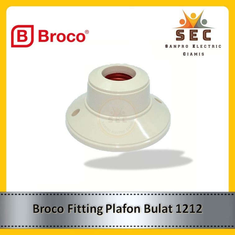Broco Fitting Plafon Bulat Broco 1212