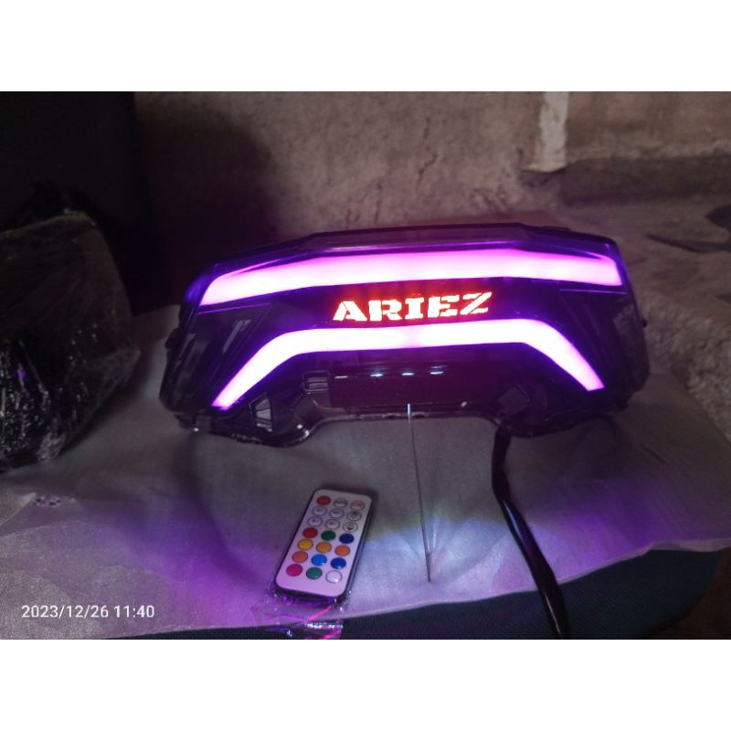 paket stoplamp PCX 160 RGB kontrol Remot dan sein running