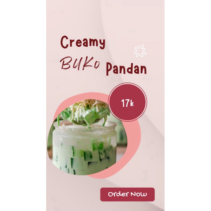 

Dessert Creamy Buko Pandan