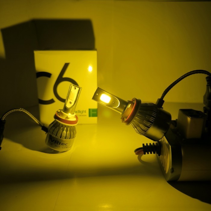 lampu mobil C6 H11 LED kuning