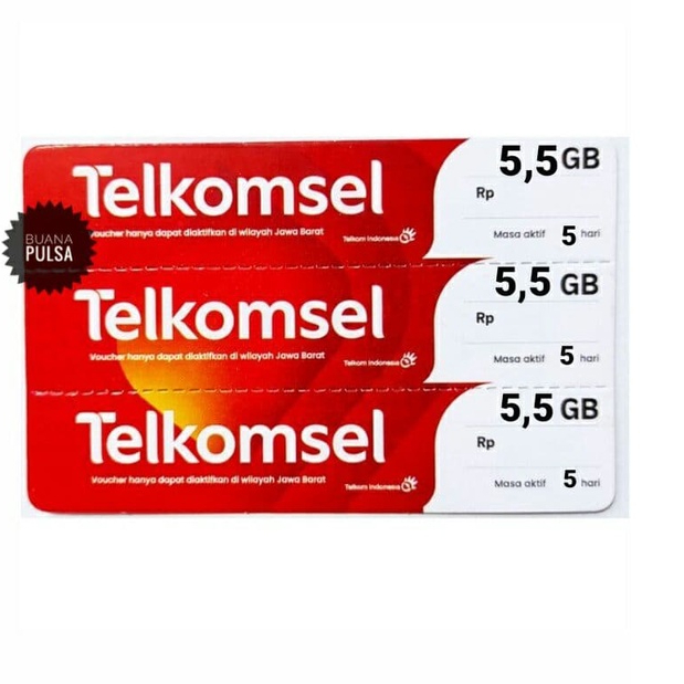 VOUCHER DATA TELKOMSEL 9GB 5HARI