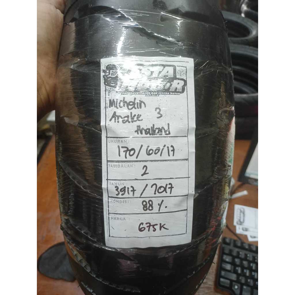 BAN COPOTAN MICHELIN ANAKE 3 RADIAL RING 17 UKURAN 170 60 17 KODE3917