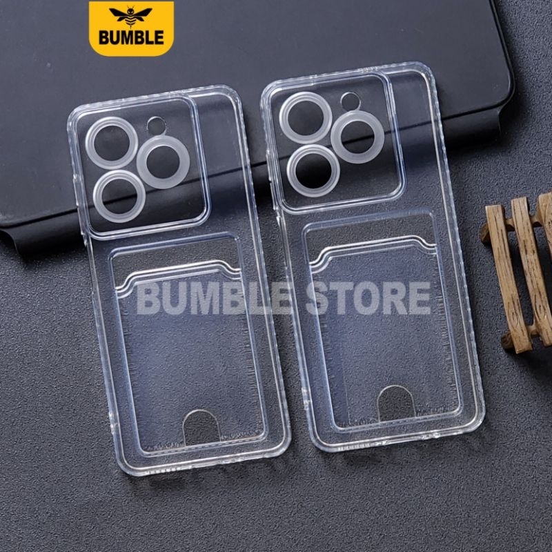 Tecno Spark 20 Tecno Spark 20C Tecno Spark 10 Tecno Spark 10C Softcase Clear Card Case Bening Slot K