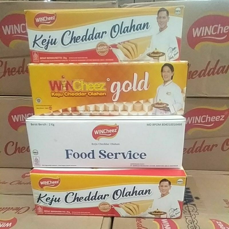 

Keju WINCheez / Keju Cheddar Olahan 2 kg Kemasan baru