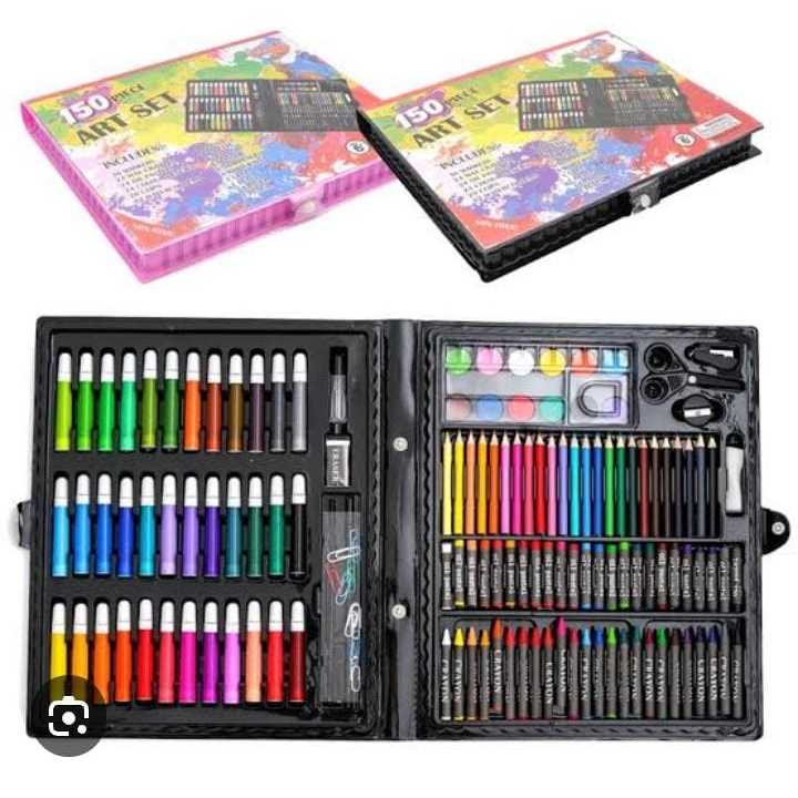 

ART SET Crayon 150 PCS Alat tulis mewarnai dan menggambar anak