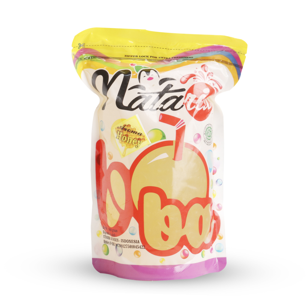 

Popping Boba Madu 500gr - Poping Jelly Nataria - Boba Pecah Dimulut meletus -Tanara Powder