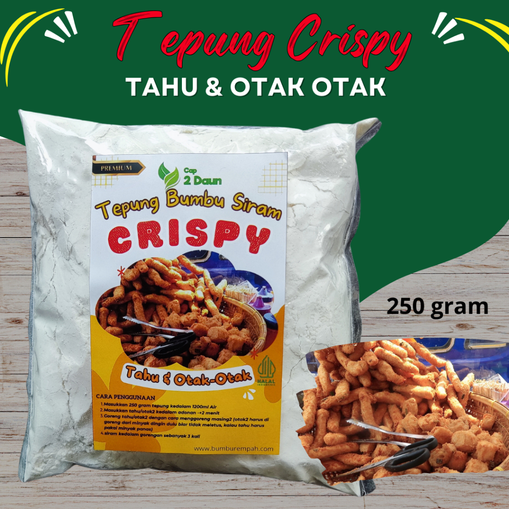 

Tepung Bumbu Crispy Tahu Dan Otak Otak 250gram