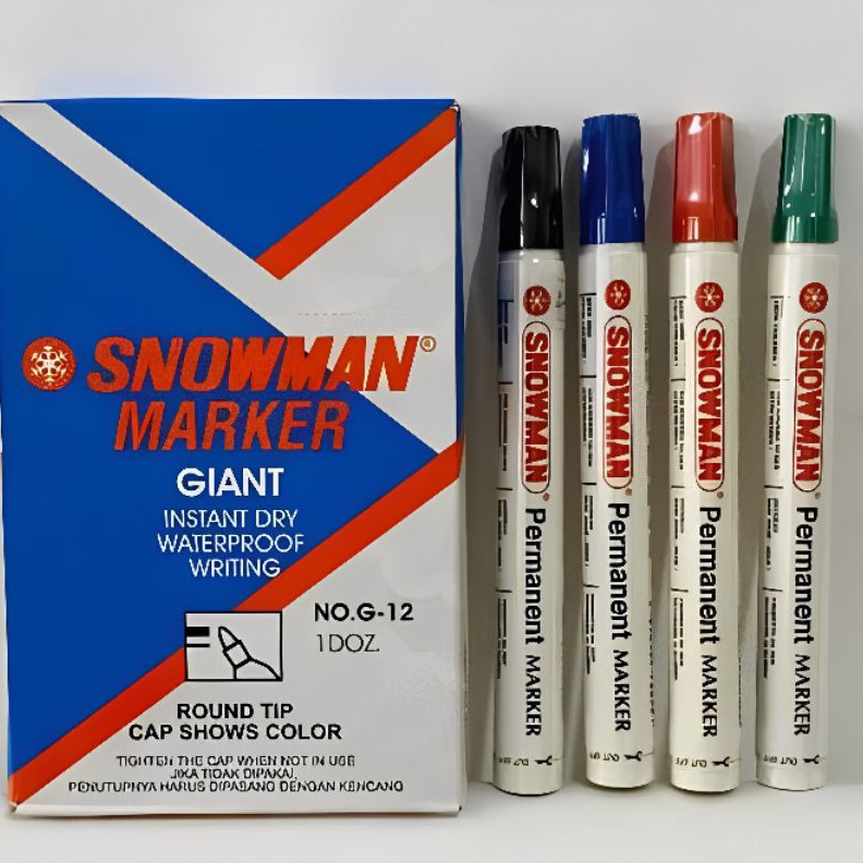 

ART U59J SPIDOL SNOWMAN PERMANEN MARKER G12 1PAK12PCS