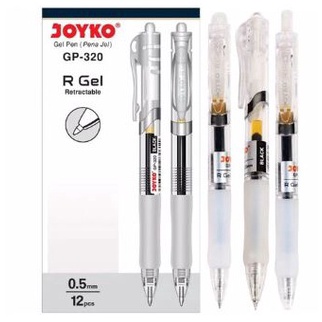 

ART H8G 12Pcs Pulpen Joyko R Gel GP 32 Pen Gel Cetek 5mm