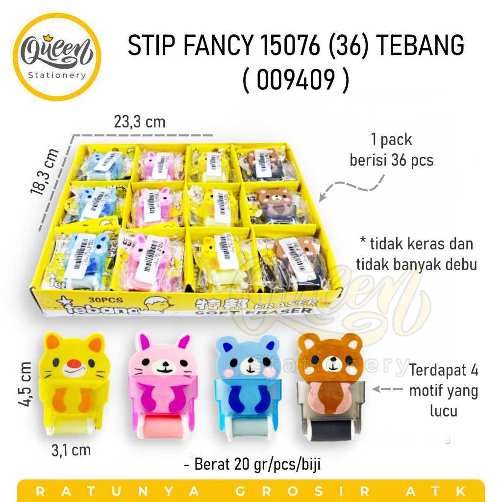 

1 PCS STIP FANCY 15076 (36) TEBANG / PENGHAPUS / GOSOKAN / ERASER (009409)