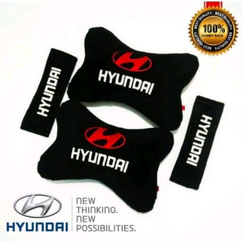 bantal mobil hyundai hitam