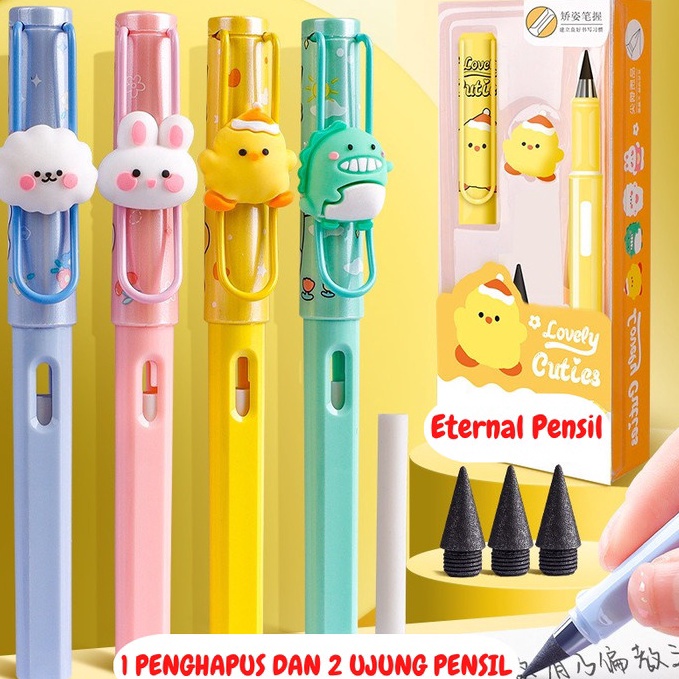 

ART R19B Pensil Abadi Tanpa Batas Anti Patah Ajaib Eternal Pensil Lucu