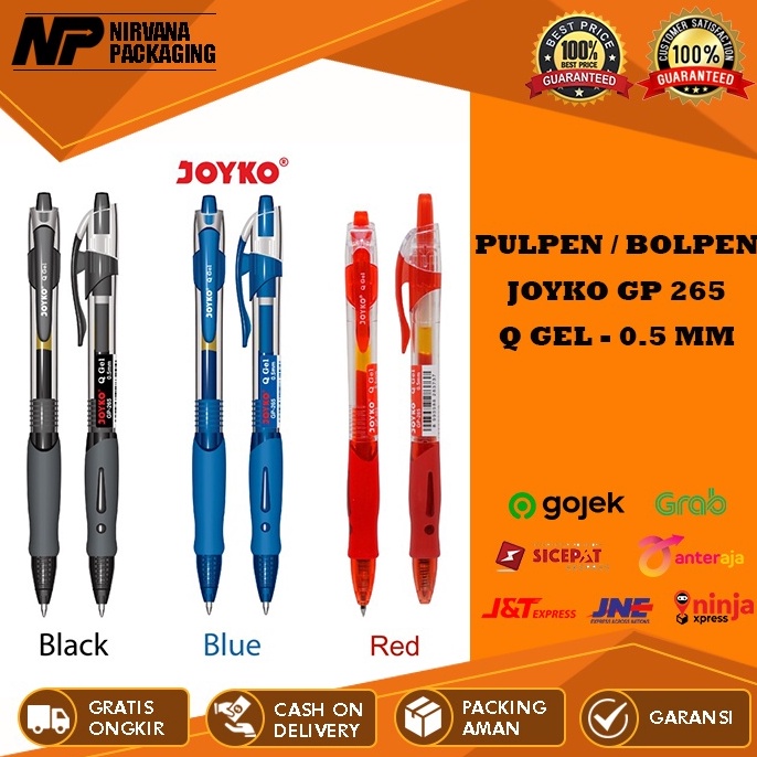 

ART K97J PULPEN BOLPEN PEN PENA GEL JOYKO GP 265 GP265 Q GEL 5 MM