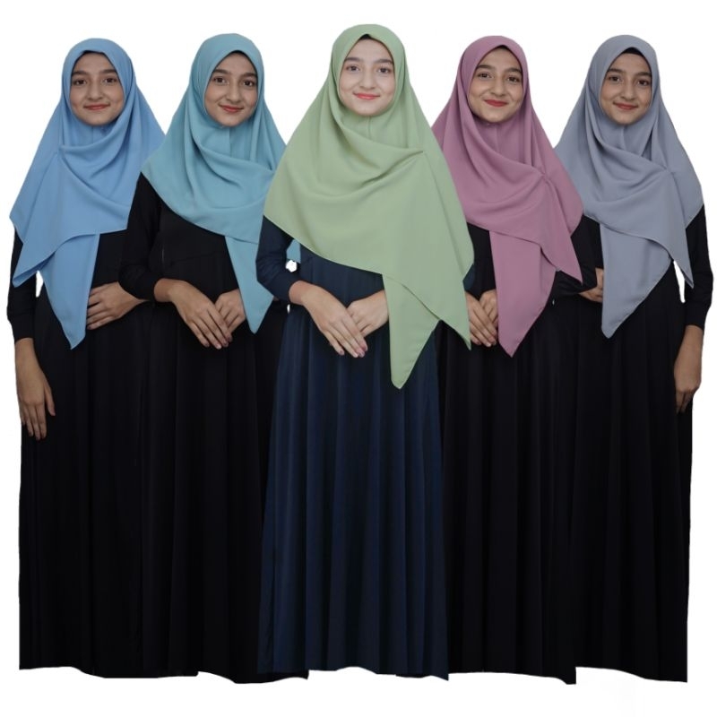 hijab segi empat woolpeach BIRU LANGIT, BIRU WARDAH, HIJAU MELON, DUSTY PINK DAN ABU SILVER