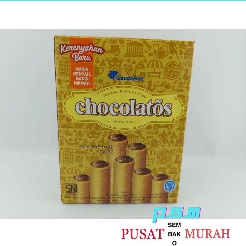 

CHOCOLATOS ROLL COKLAT BOX ISI 24PCS X 8.5GR GERY CHOCOLATOS TERMURAH