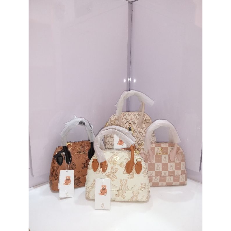 TAS SELEMPANG BEAR ALMA BAG IMPORT+TALI PANJANG FREE