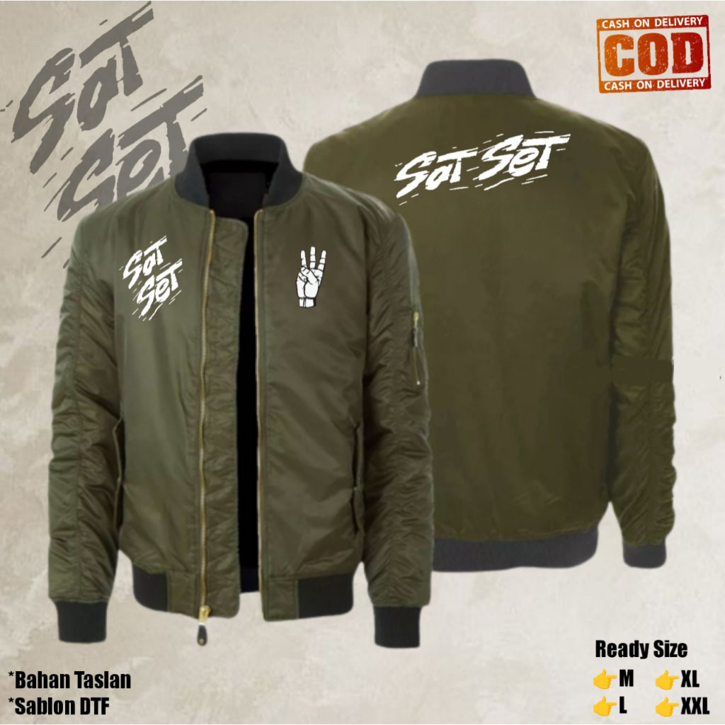 JAKET BOMBER SAT SET GANJAR PRANOWO TERBARU PREMIUM - JAKET SAT SET TAS TES ANJAR PRANOWO - JAKET BO