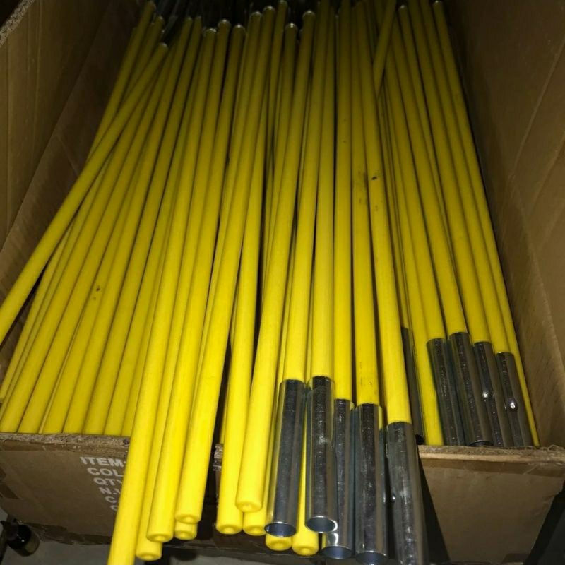FRAME TENDA KUNING FIBER BATANGAN FRAME FIBERGLASS OUTDOOR TIANG TENDA