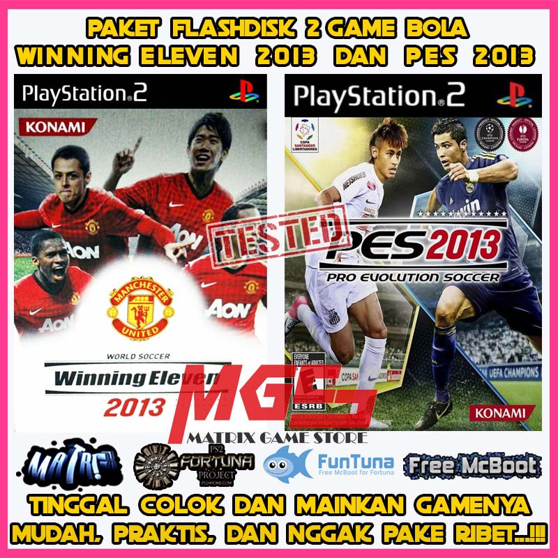 Flashdisk Game PS2 PS 2 PES 2013 dan Winning Eleven 2013