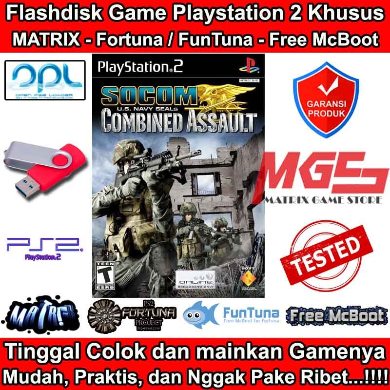 Flashdisk Game PS2 PS 2 SOCOM 1 - U.S. Navy SEALs - Combined Assault