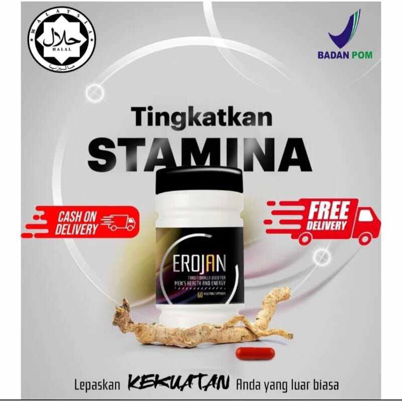 EROJAN Original Traditionally User For Men's / Suplemen Pembentukan Otot Gym / Obat Pembakar Lemak /
