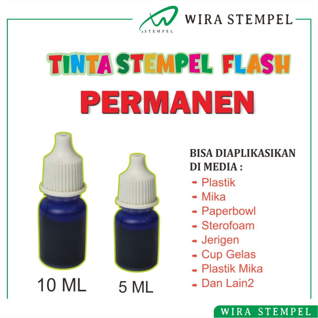 

Tinta Stempel Flash Permanent Wira Stempel