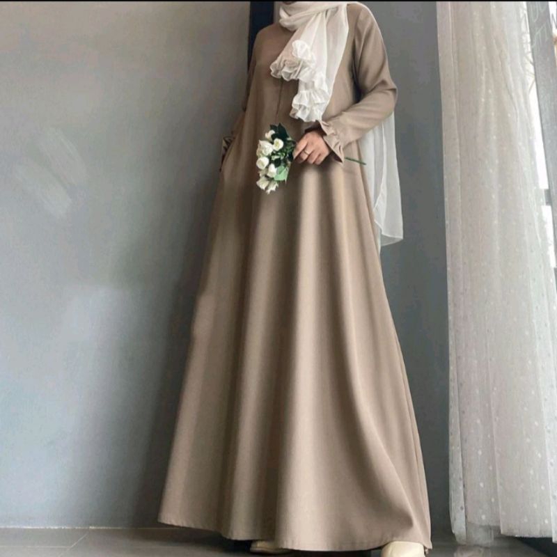 YASMIN DRESS Gamis Cantik Kekinian