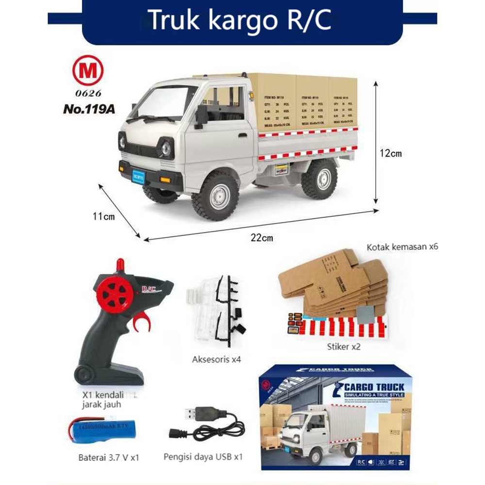 mainan rc truk kontroller lori led dengan 2.4ghz turbo mobil mainan remote rc truk lampu kontrol