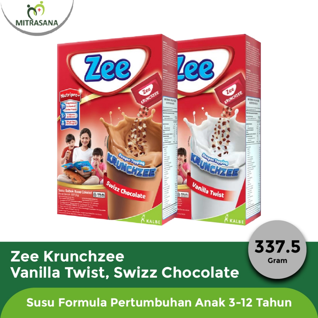 

Zee Krunchzee 337,5gr Vanilla Coklat ~ Susu Formula Pertumbuhan Anak 3-12 Tahun