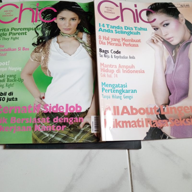 majalah Chic edisi Maret-April 2006 Catherine Wilson, Alexander,amber,zifa, ratu sinaga