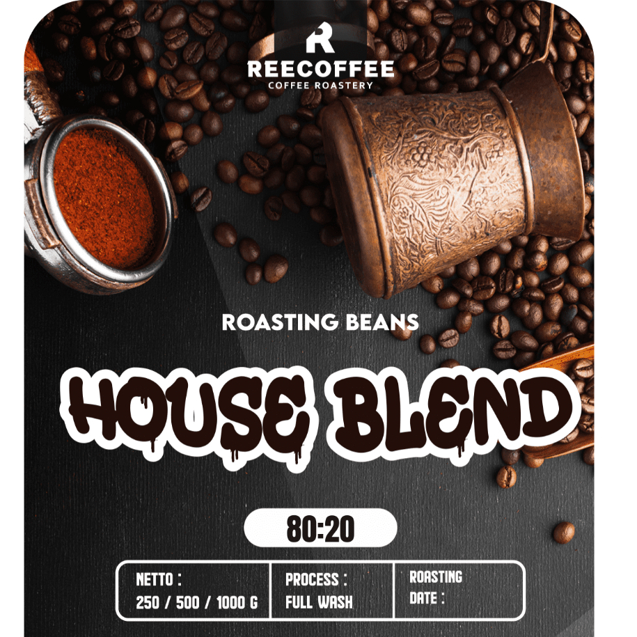 

Reecoffee Roastery House Blend Fresh Start (80:20) 1 Kg - Barsol Indonesia