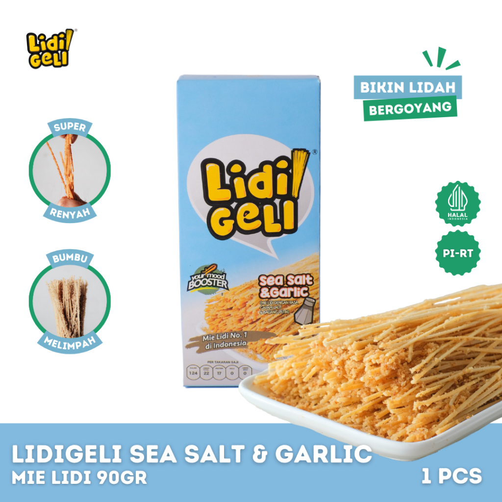 

Lidi Geli - Mie Lidi Rasa Sea Salt 90gr