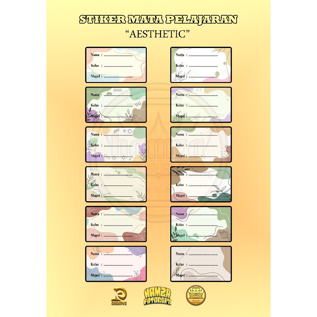 

Label stiker Matapelajaran Karakter