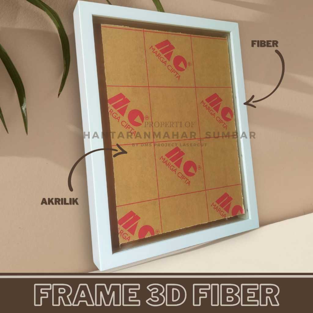 Frame Bingkai 3D Minimalis Frame Fiber Pigura Scrapbook