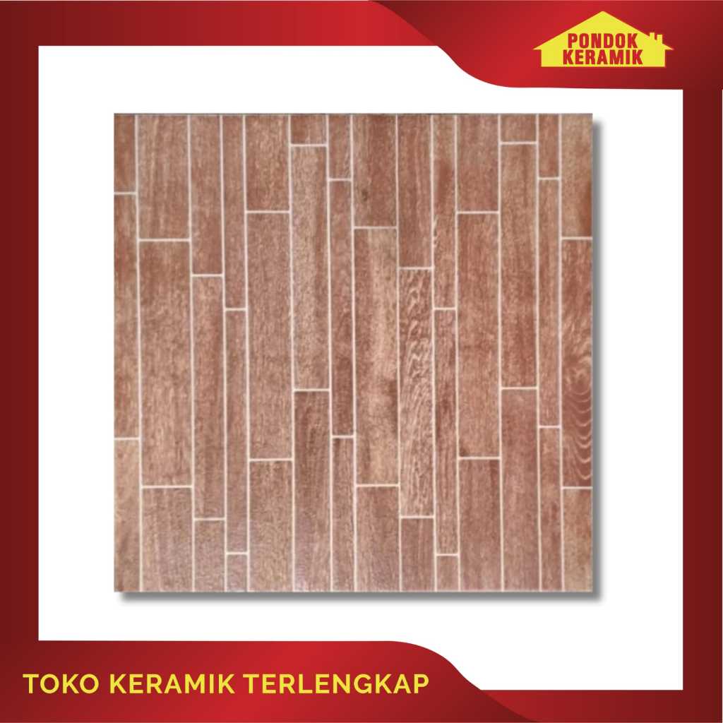 Keramik Lantai Pegasus 40x40 Monza Cream Motif Serat Kayu