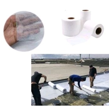 kain mat tissue waterproofing, serat fiberglass original.